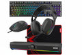 Marvo Scorpion 6-Product Gaming & Streaming Bundle featuring Gaming Keyboard, Programmable USB Mouse, Non-Slip Mousepad, PC & Console-Compatible Gaming Headset, RGB Stereo Soundbar & USB Streaming Microphone