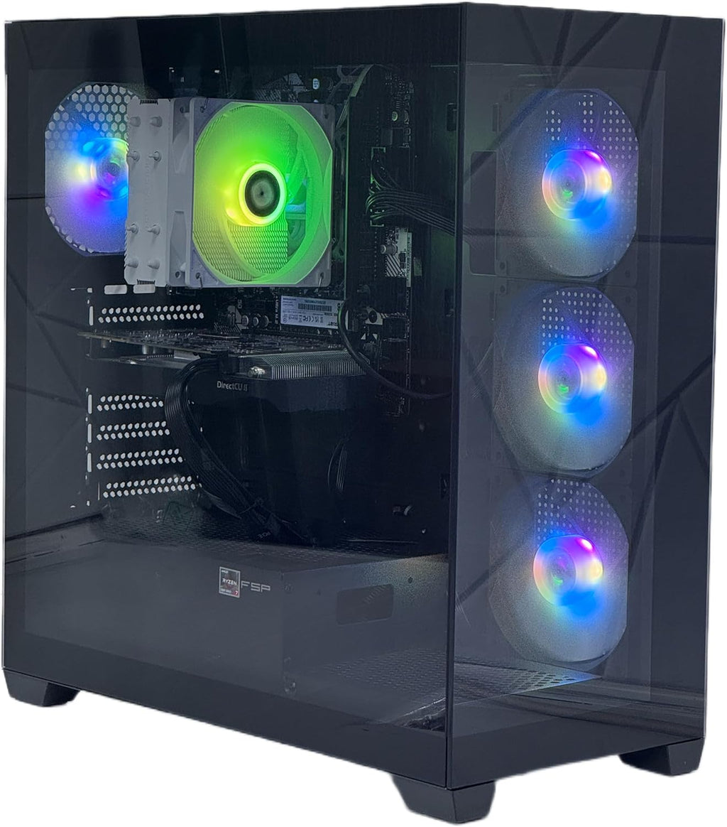 Gaming PC, AMD Ryzen 9 5900X, RTX 5060 8GB, 32GB RAM, 1TB SSD, Windows 11 Pro White/Black