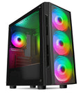 CiT Flash Mid Tower Gaming Case - Black