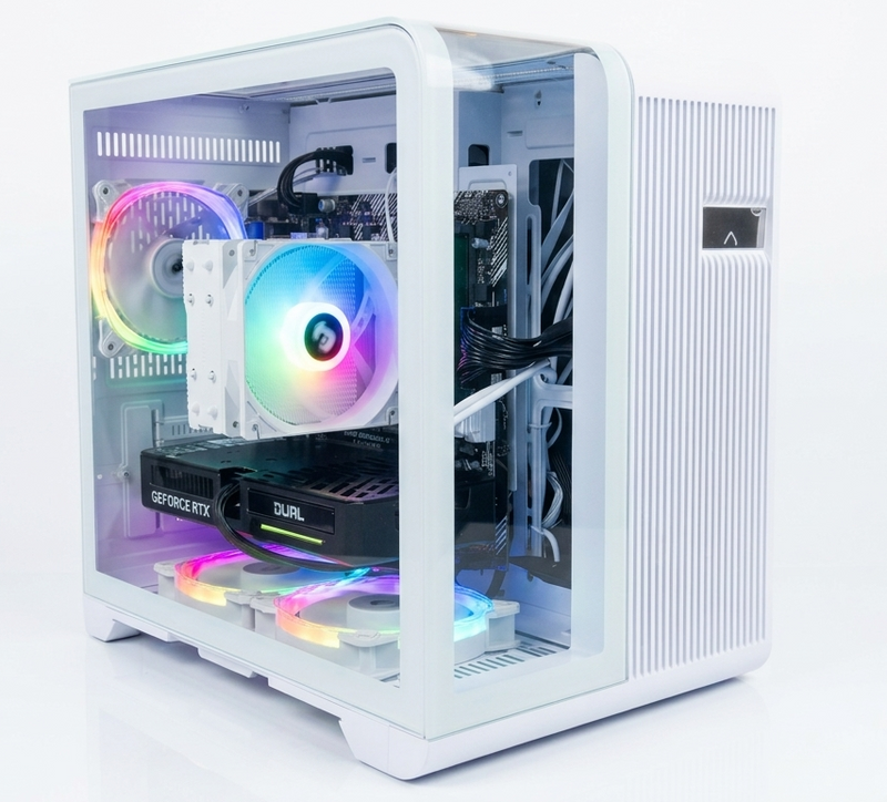 White Gaming PC | AMD Ryzen 9 3900x | RTX 5060 8GB | 32GB RAM | 1TB SSD | Wi-Fi