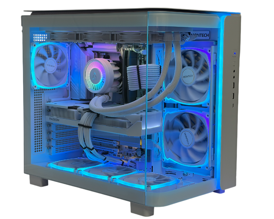 Ultra White Gaming PC | Ryzen 7 9800X3D | RX 9070 XT 16GB | 32GB DDR5 | 2TB SSD