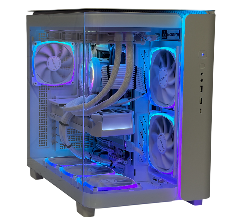 Ultra White Gaming PC | Ryzen 7 9800X3D | RX 9070 XT 16GB | 32GB DDR5 | 2TB SSD