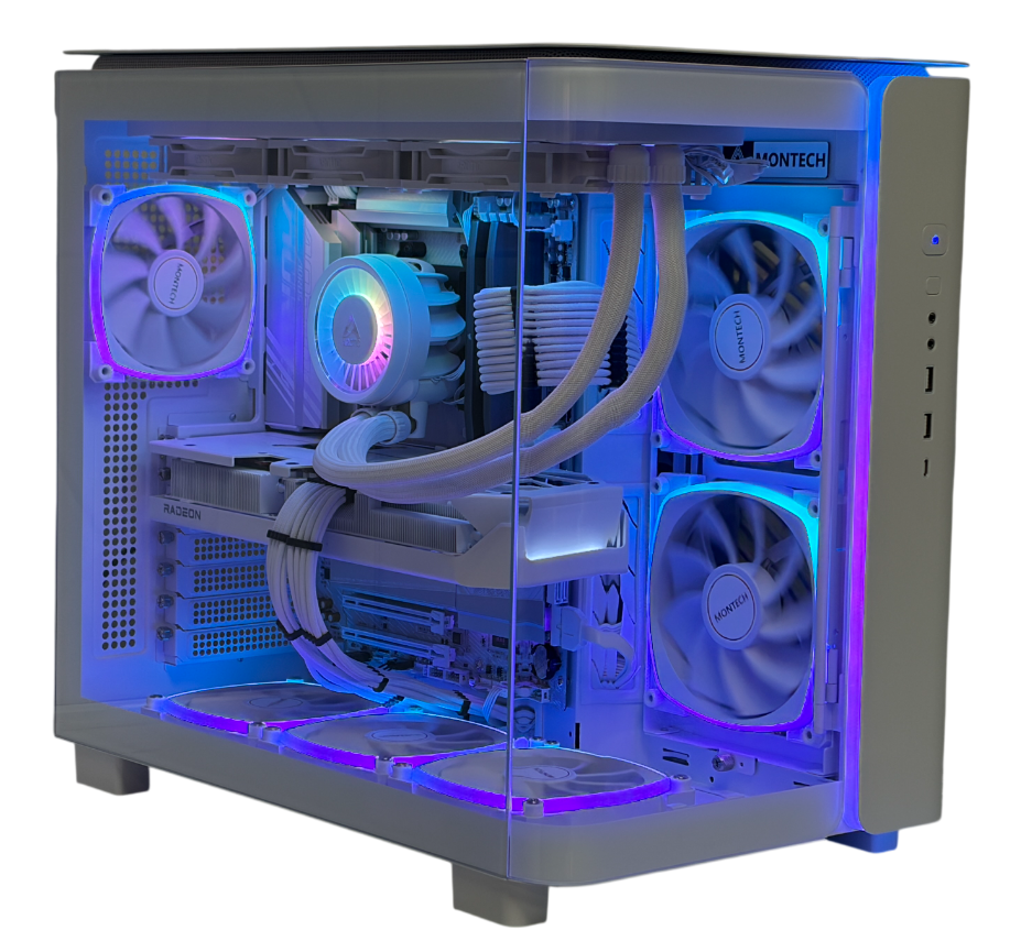 Ultra White Gaming PC | Ryzen 7 9800X3D | RX 9070 XT 16GB | 32GB