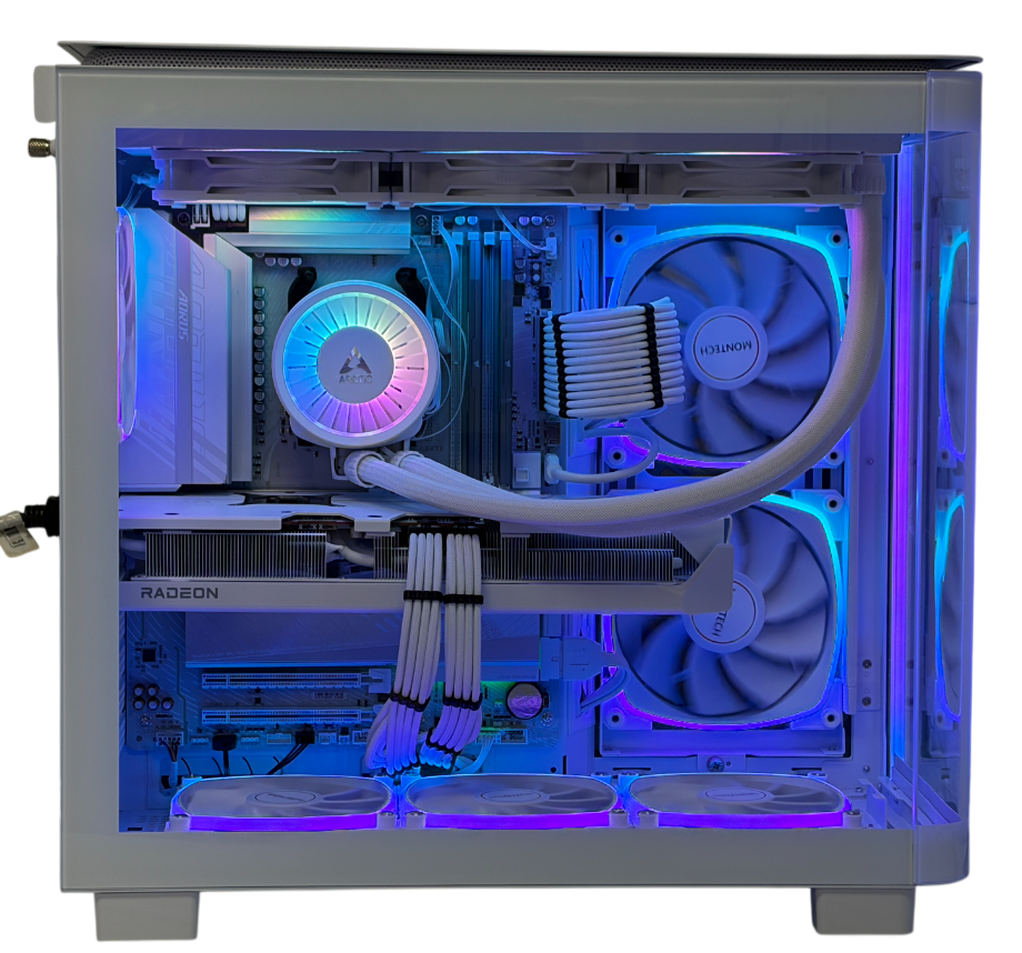 Ultra White Gaming PC | Ryzen 7 9800X3D | RX 9070 XT 16GB | 32GB DDR5 | 2TB SSD