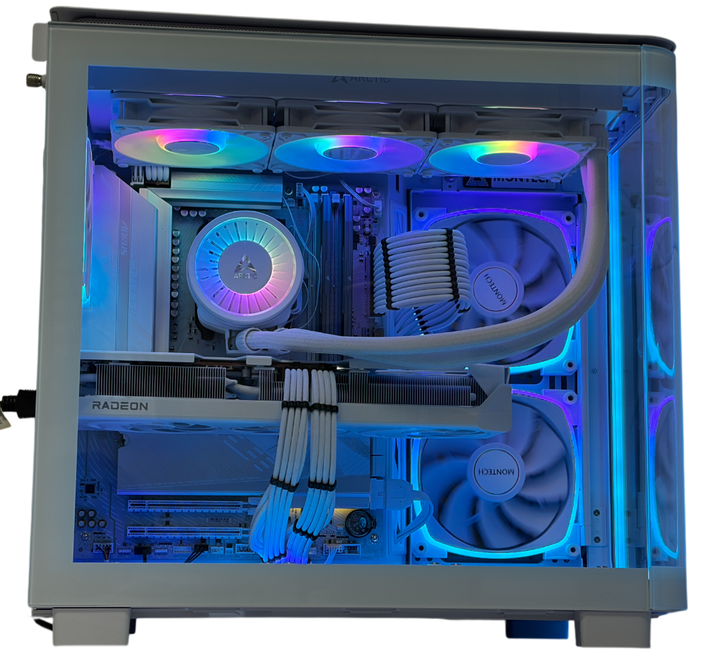 Ultra White Gaming PC | Ryzen 7 9800X3D | RX 9070 XT 16GB | 32GB DDR5 | 2TB SSD