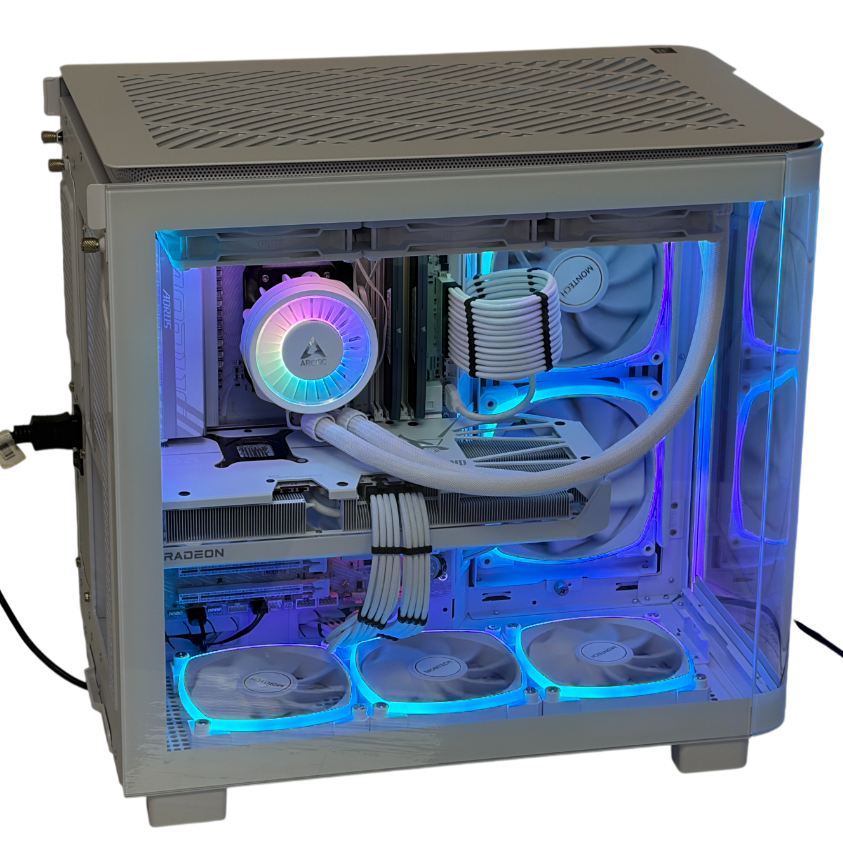 Ultra White Gaming PC | Ryzen 7 9800X3D | RX 9070 XT 16GB | 32GB DDR5 | 2TB SSD