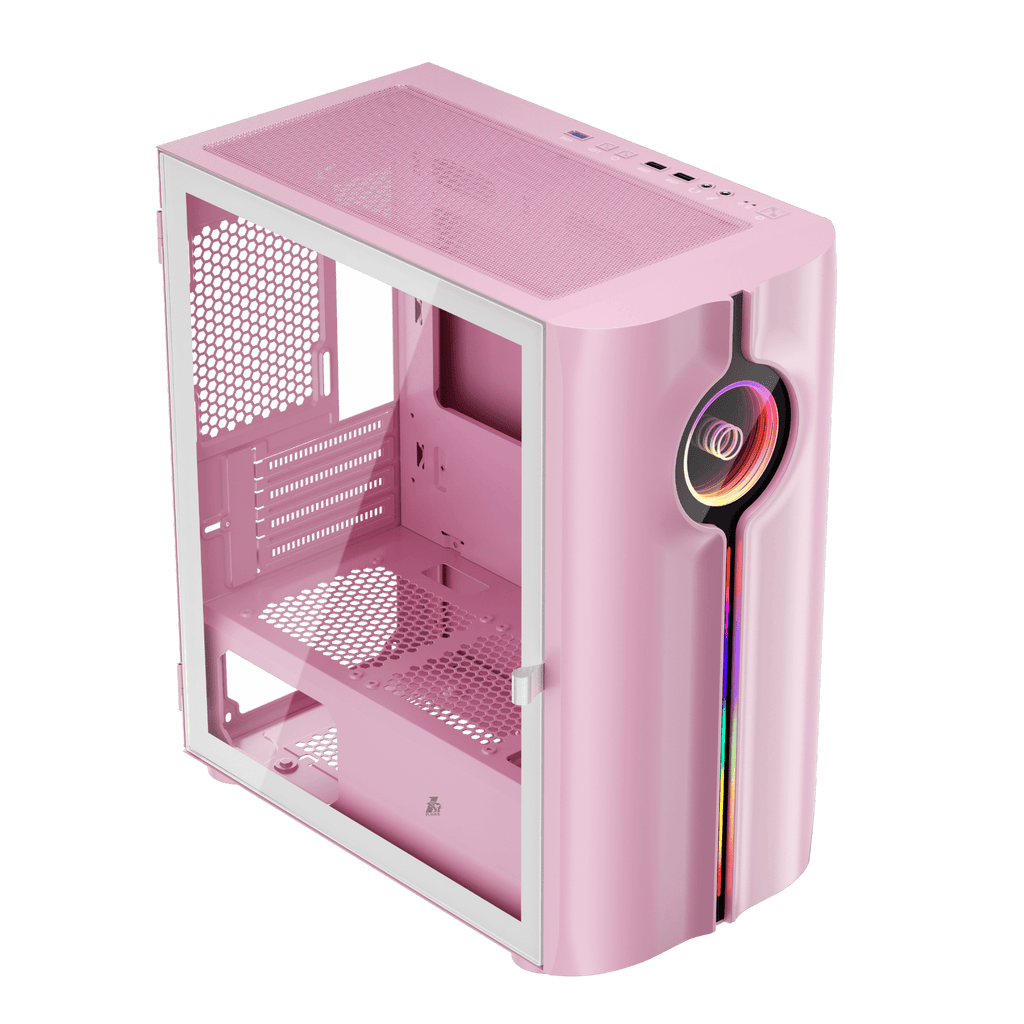 Gaming PC - AMD Ryzen 5 5500 + GTX 1660 Super + 32GB RAM, 512GB SSD Pink Case