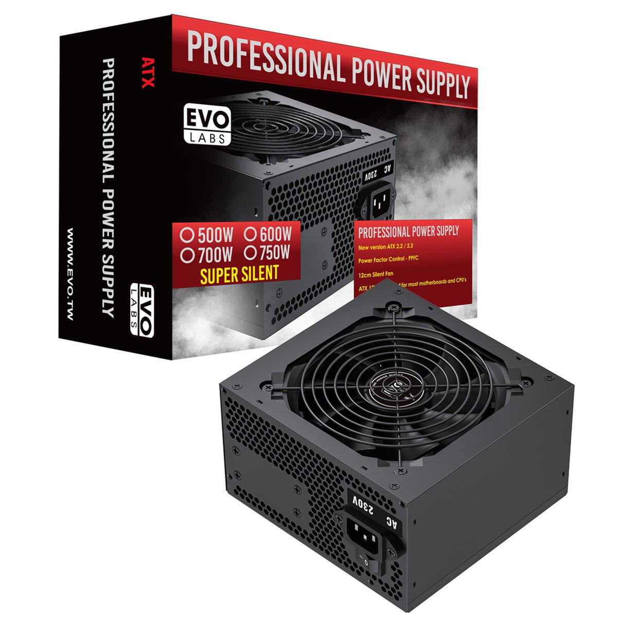 EVO LABS BR600-12BL 600W PSU