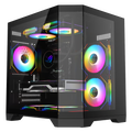 CiT DS240 Micro Tower Gaming Case - Black