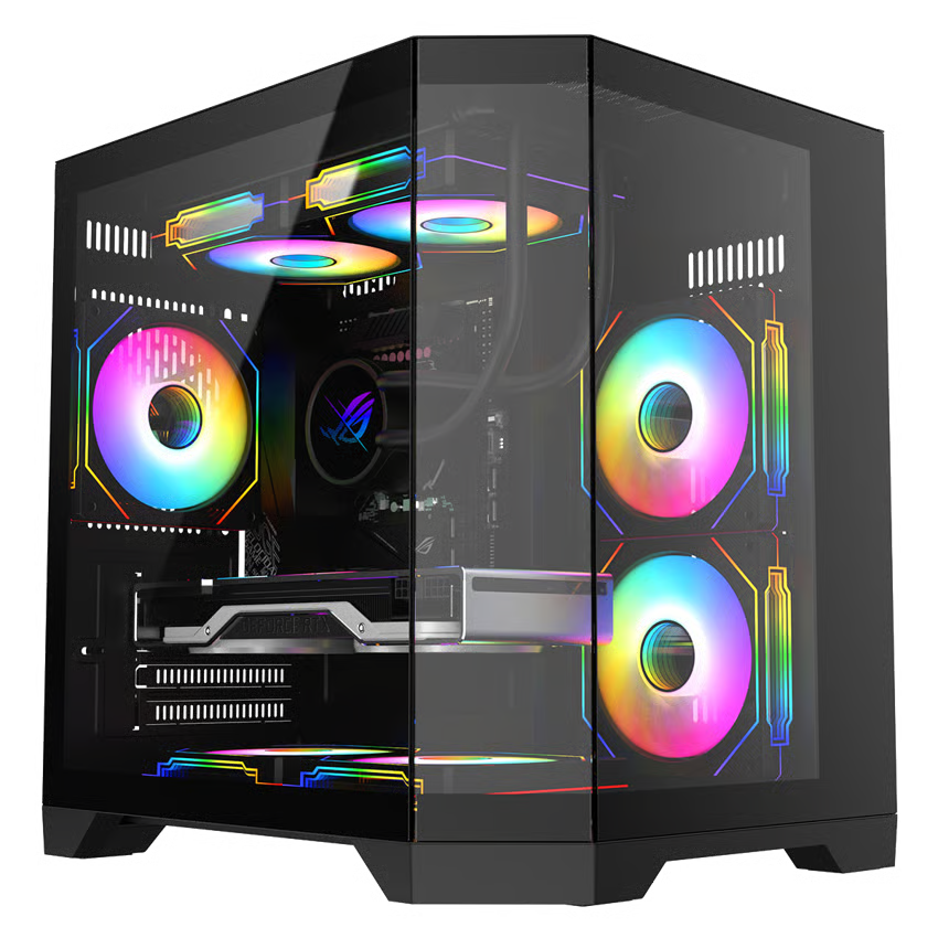 CiT DS240 Micro Tower Gaming Case - Black