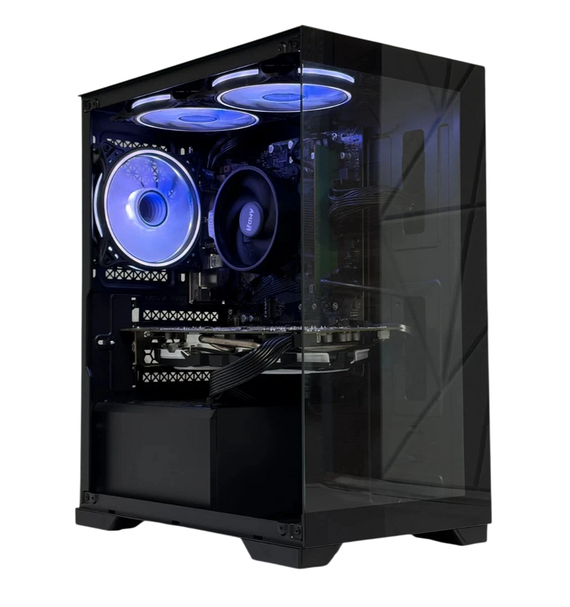 Gaming PC Ryzen 5 5500GT + 16 GB RAM + GTX 1660 Super 6GB 512GB SSD (Black)